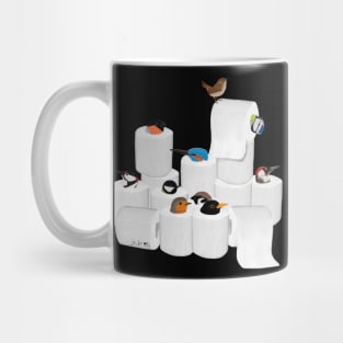 Birds in Toilet Paper Bird Painting Mug